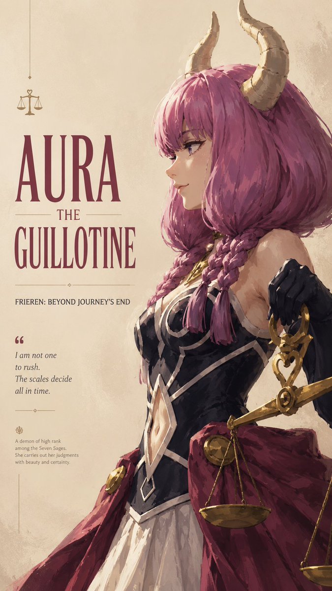 Frieren Villain Aura Anime Poster