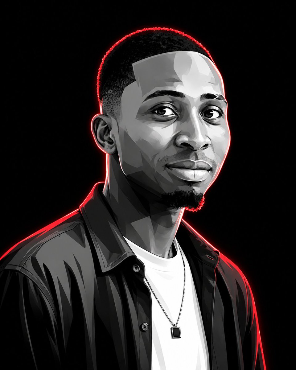 Neon Vector Portrait Style