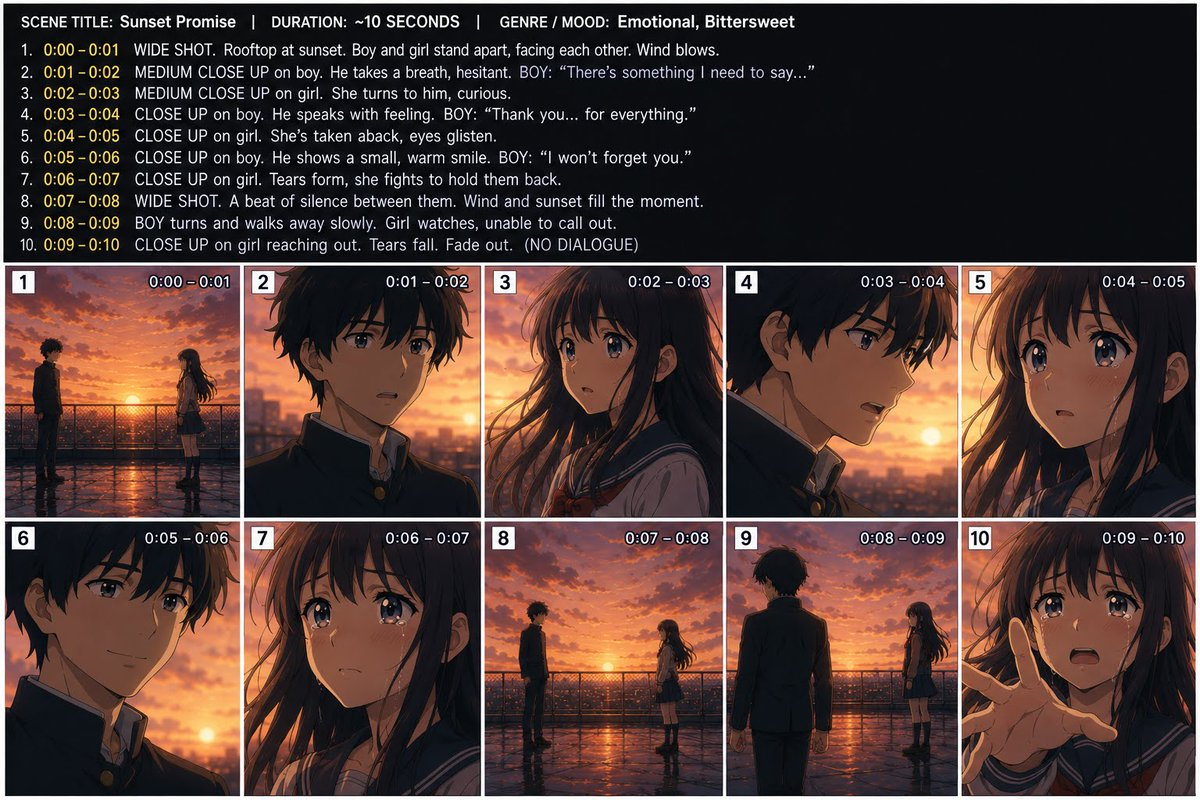 Sunset Promise Anime Storyboard