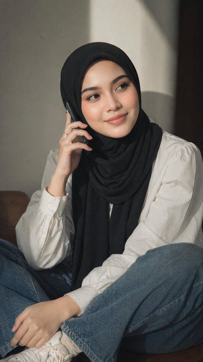 Hijab Afternoon Window Portrait