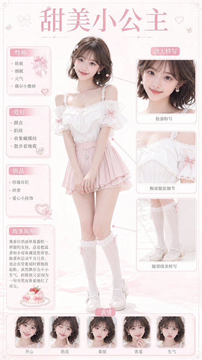 Sweet Princess Fashion Card