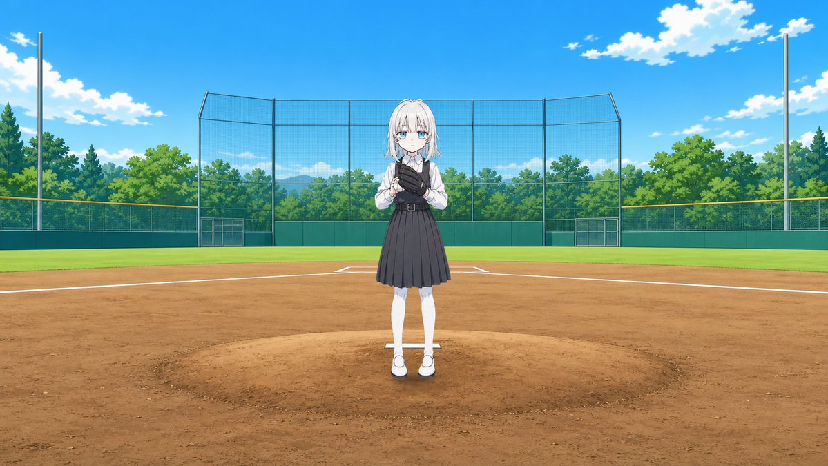 Faceless Pitcher Schoolgirl