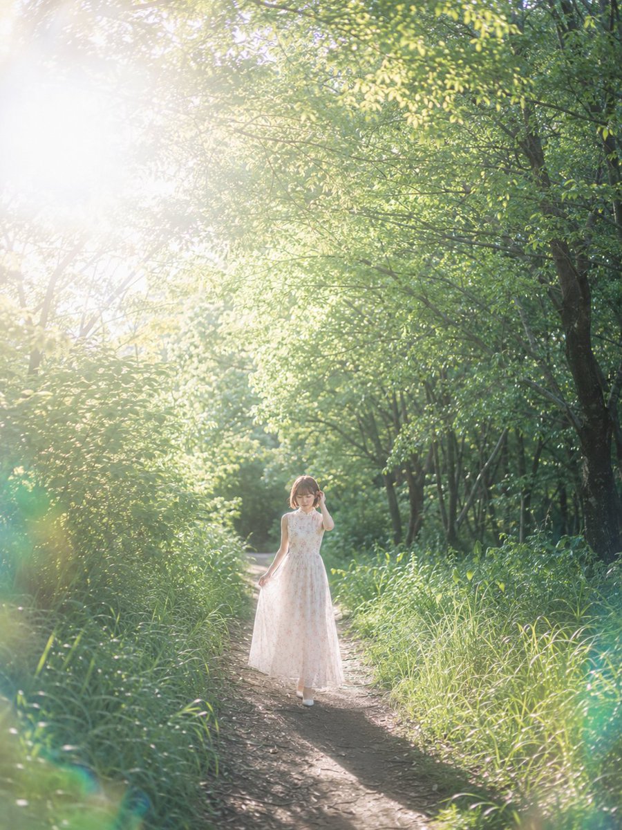 Dreamy Forest Girl in Pink