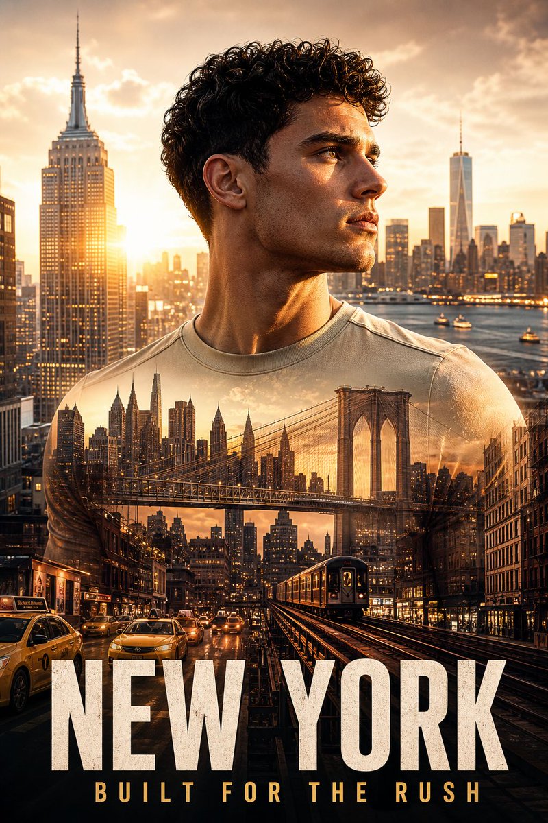 NYC Double Exposure Poster