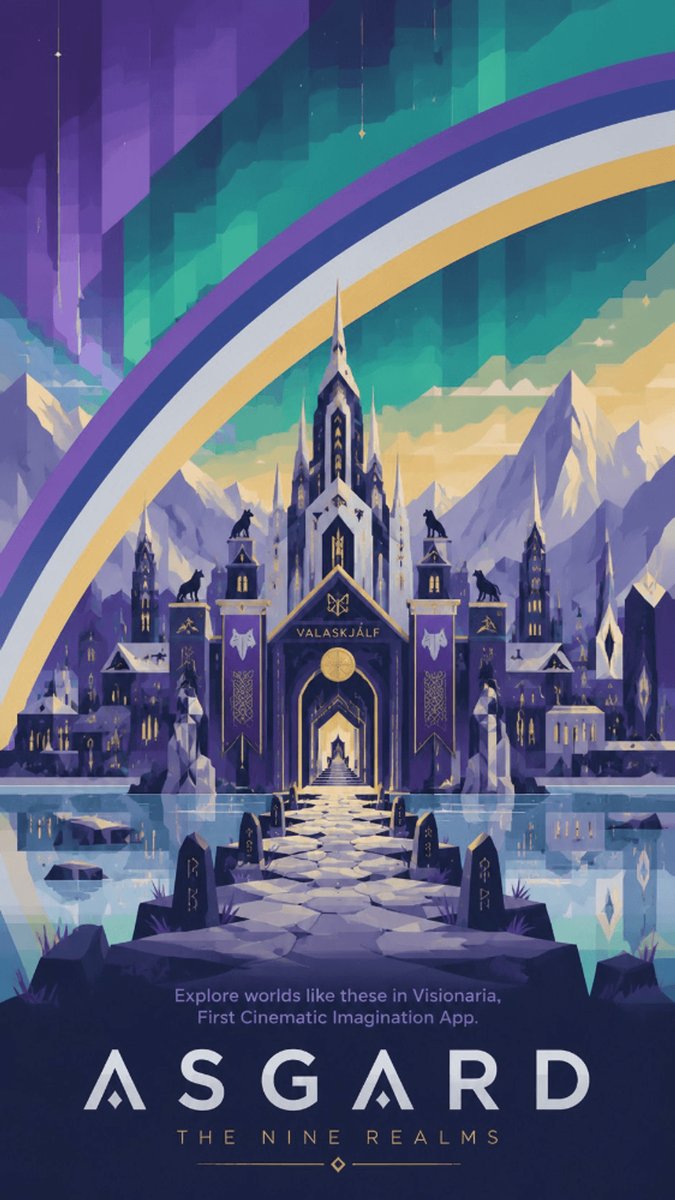 Asgard Vintage Travel Poster