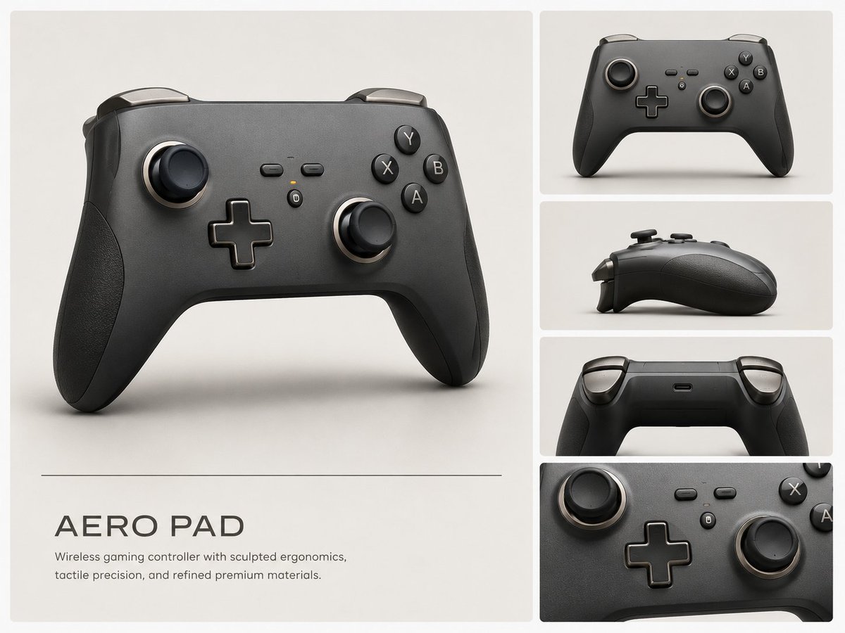 Premium Wireless Game Controller Design