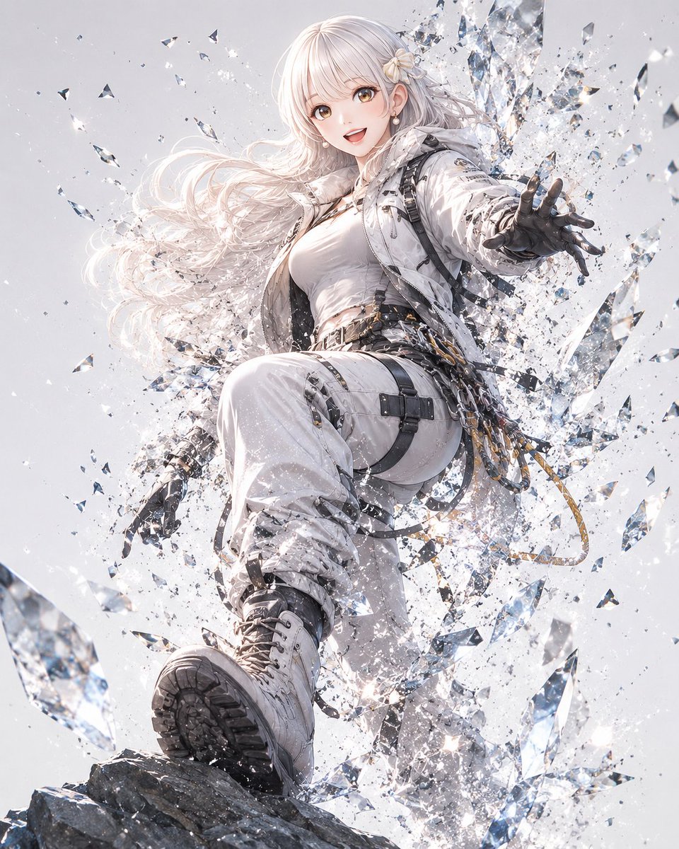 Elegant White-Haired Adventurer