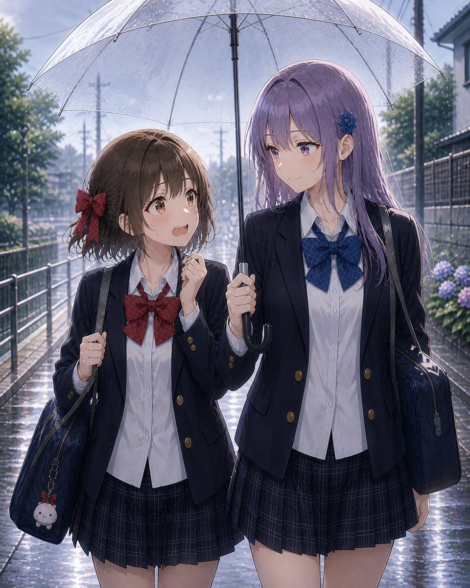 Rainy Walk Home Together