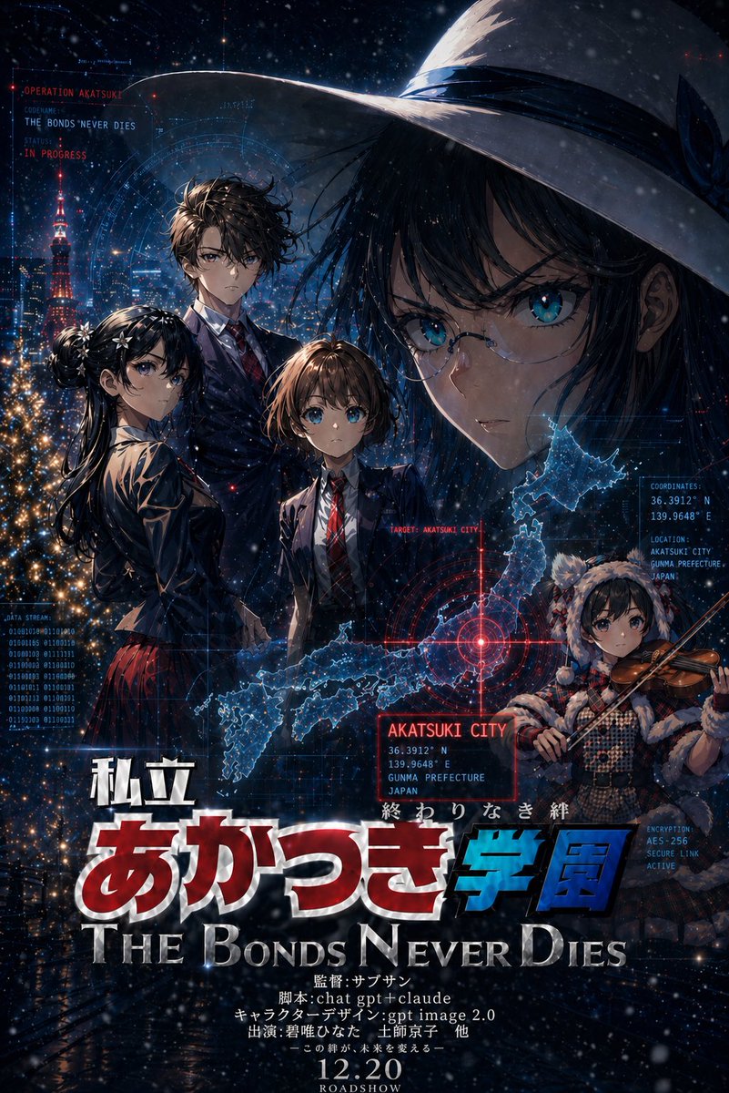 Akatsuki City Anime Mystery Poster