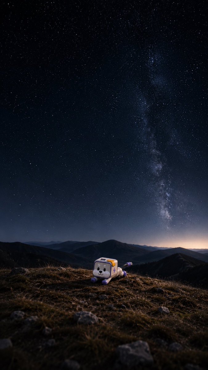 Starry Night 3D Character Wallpaper