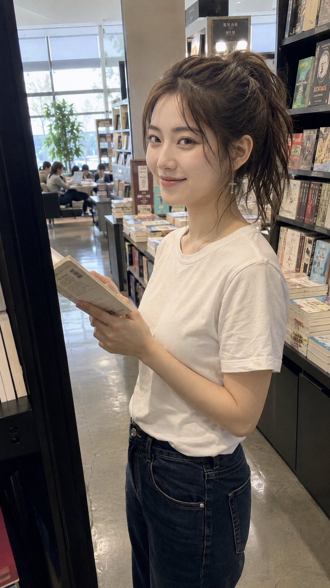 Friendly Bookstore Portrait