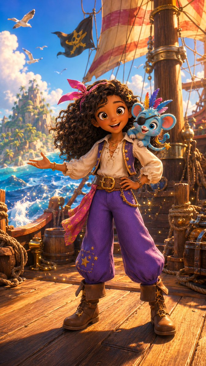Young Pirate Girl Fantasy Adventure
