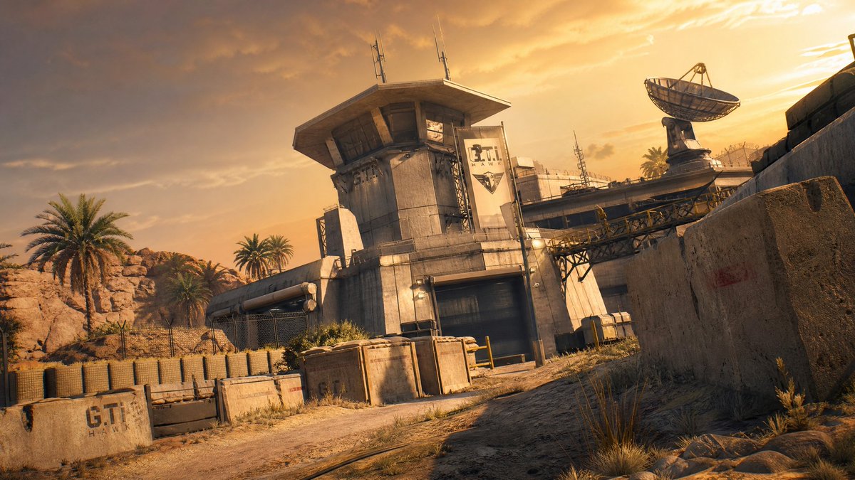 Desert Military Outpost Dusk