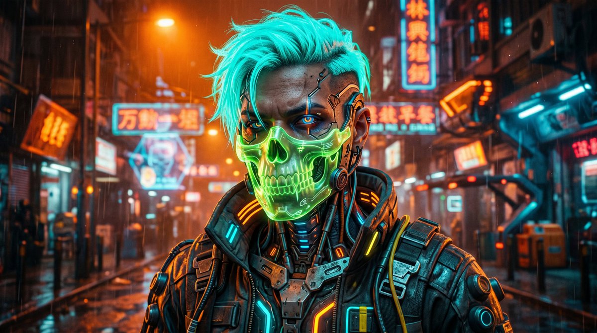 Cinematic Cyberpunk Street Warrior