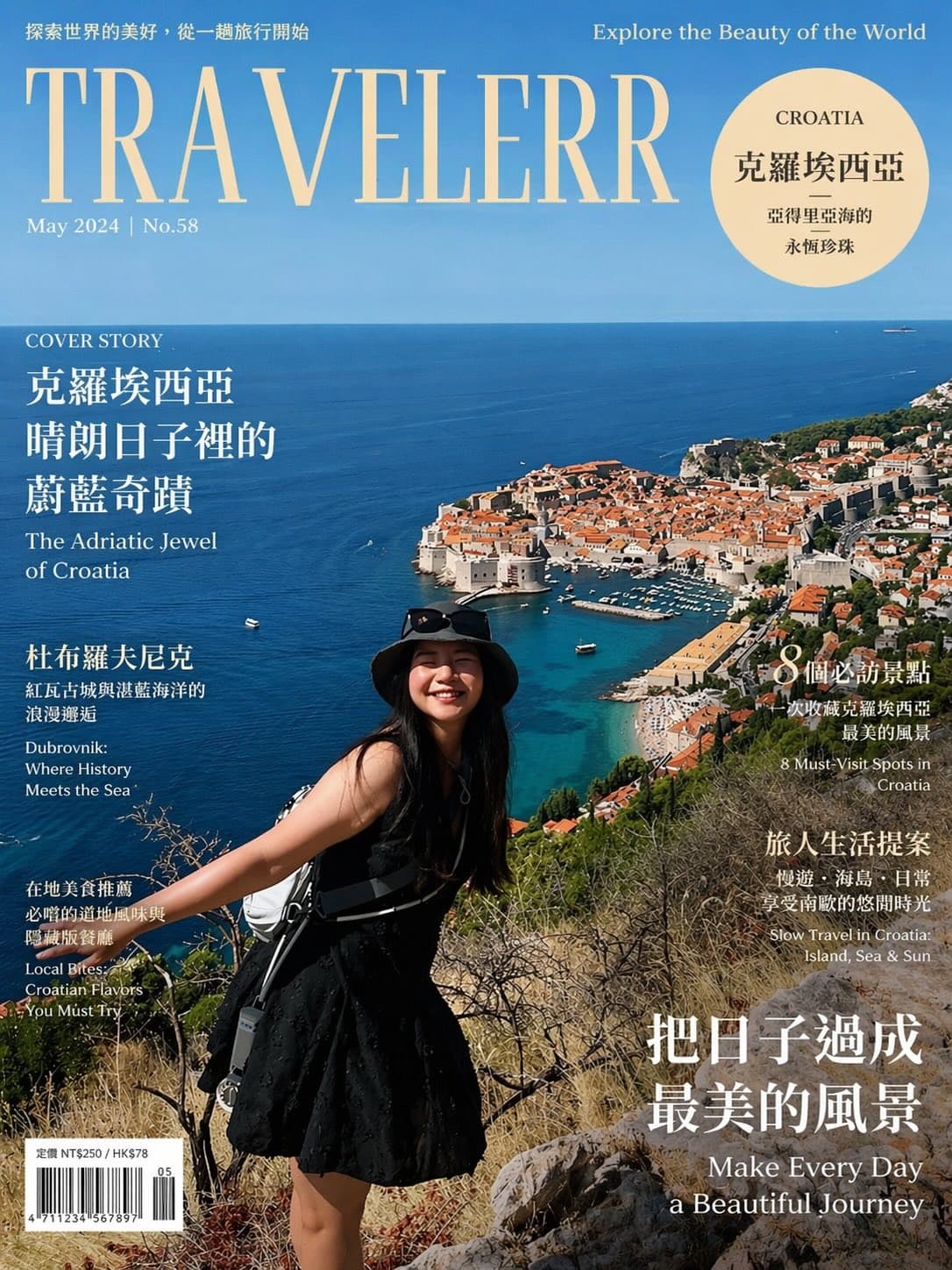 Travel Magazine Cover Design