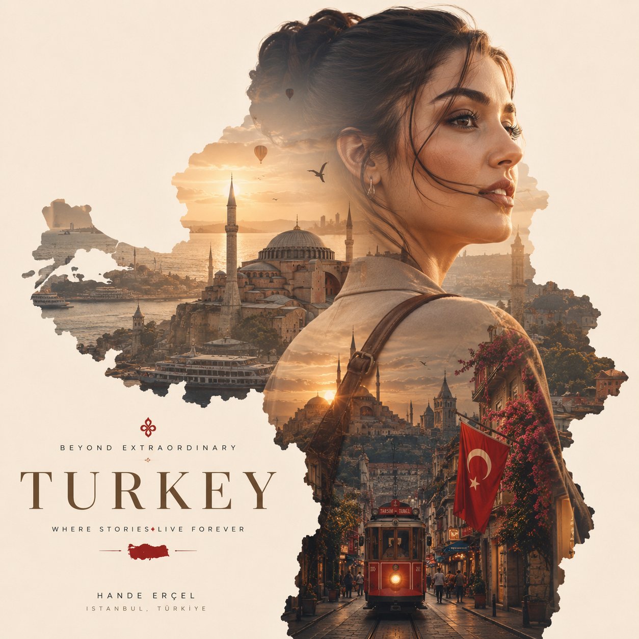 Cinematic Double-Exposure Travel Poster