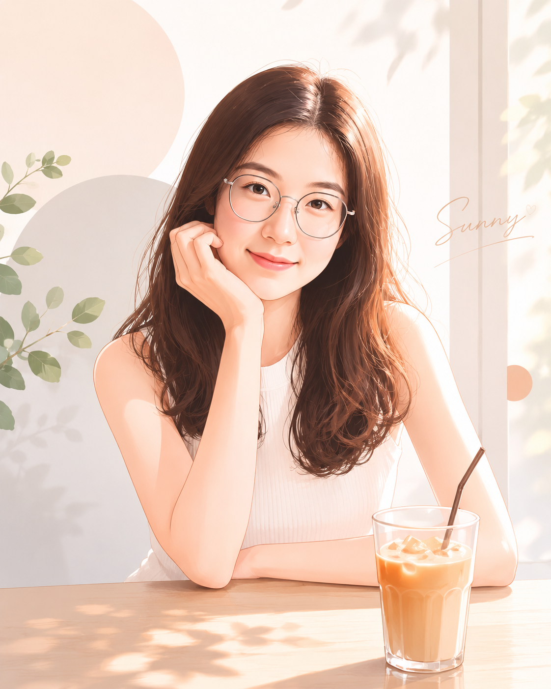 Morandi Healing Flat Illustration