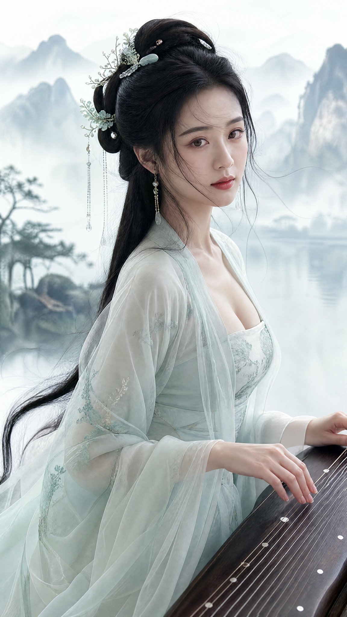 Realistic New Chinese Style Portrait