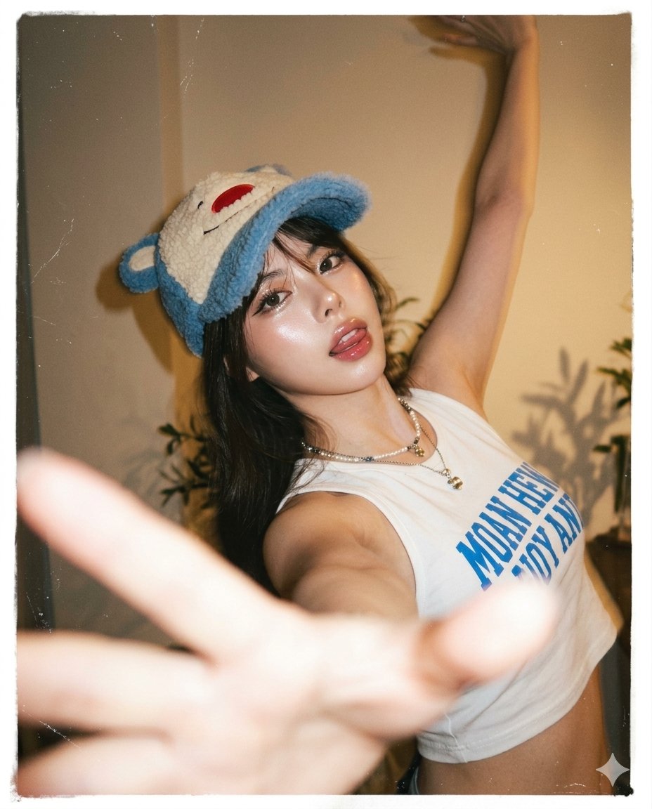 Retro Flash: Fuzzy Hat Girl