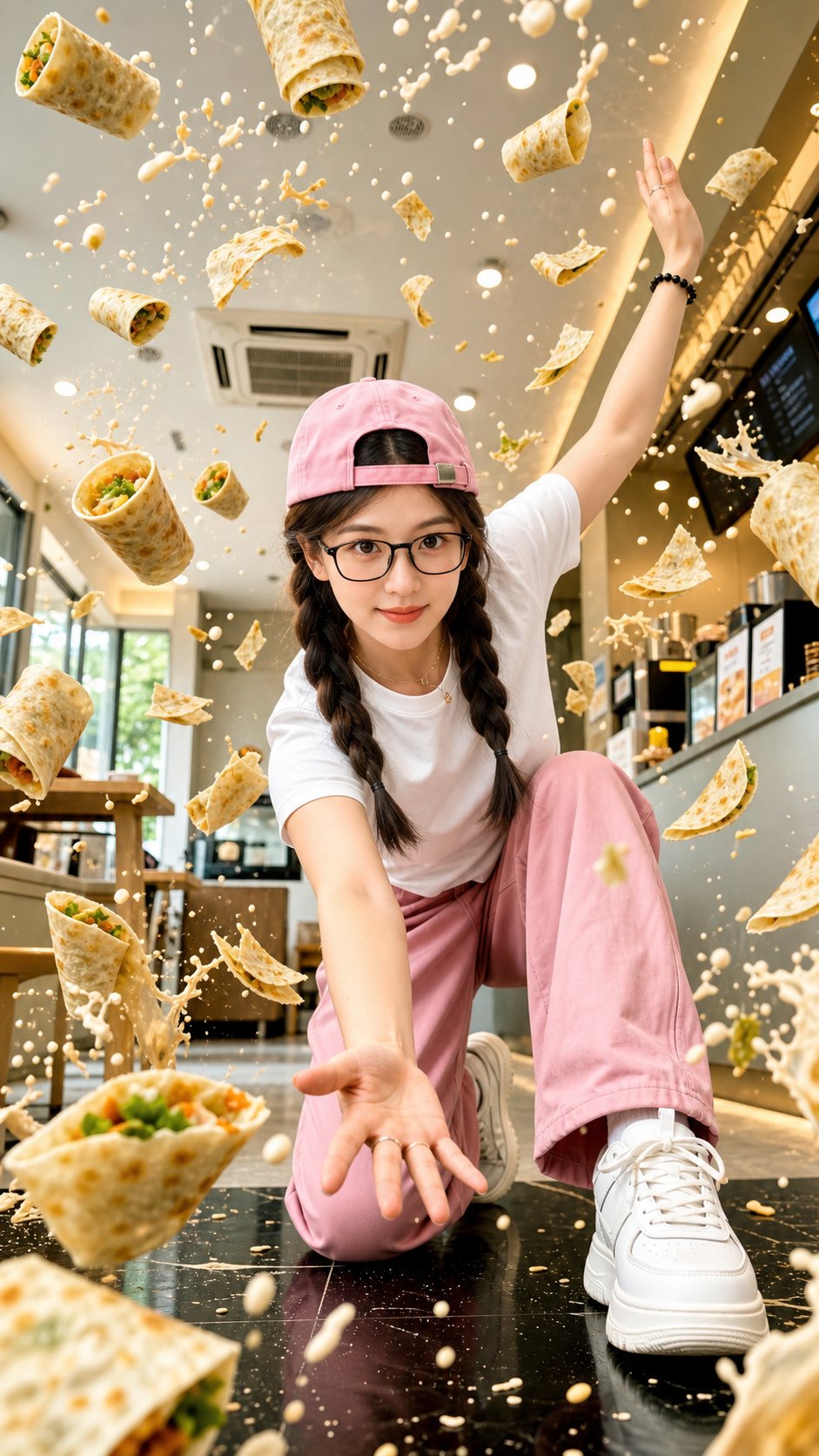 Breakfast Shop Action Portrait