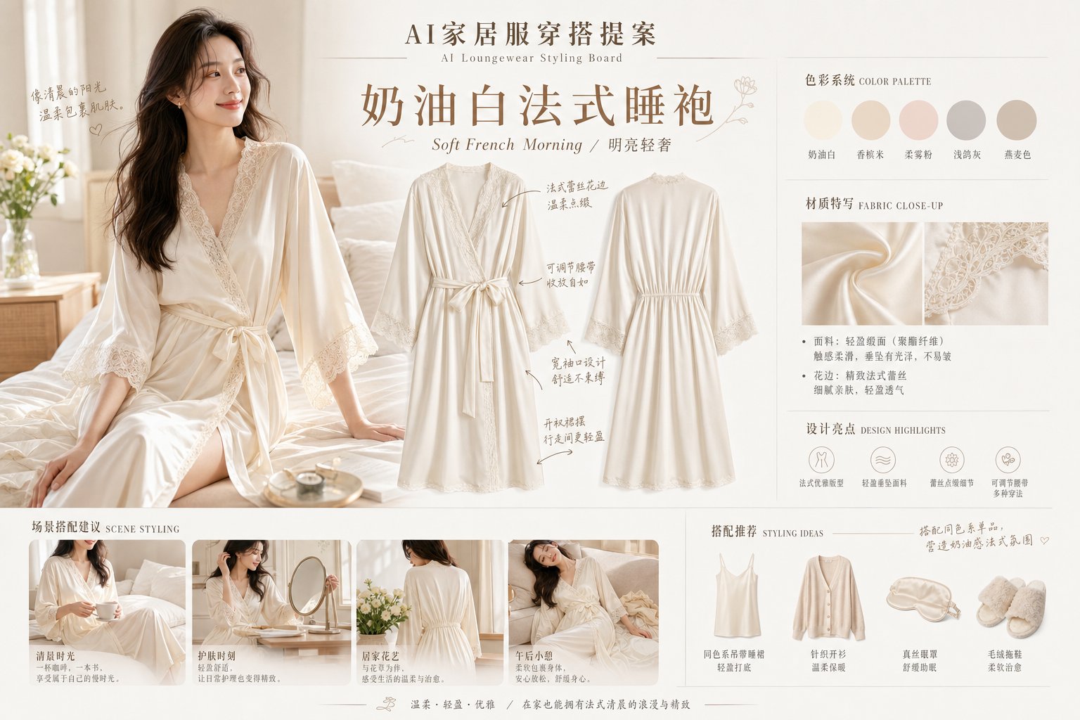 Chic Loungewear Styling Board Proposal