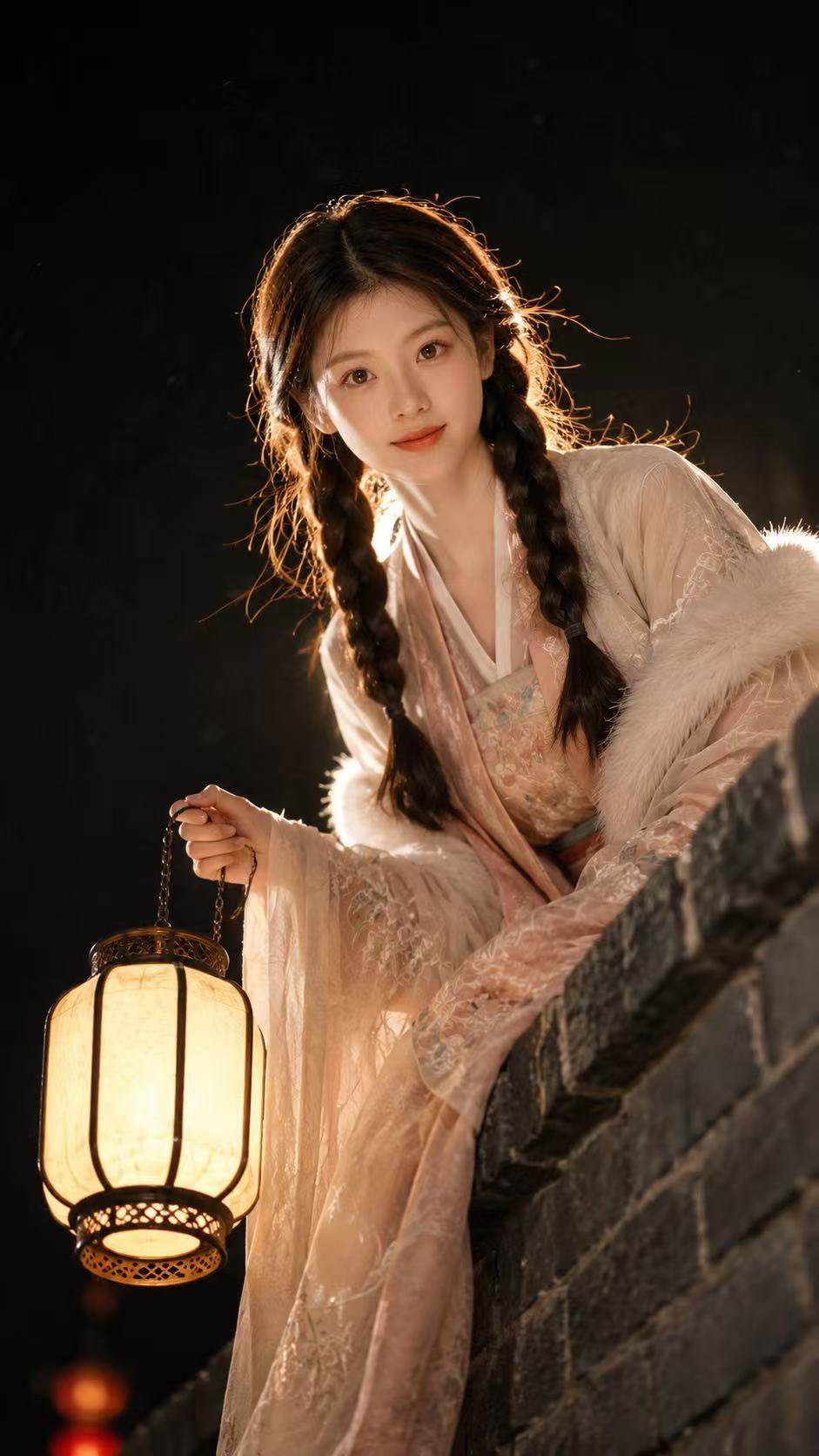 Ancient Lantern Night Portrait