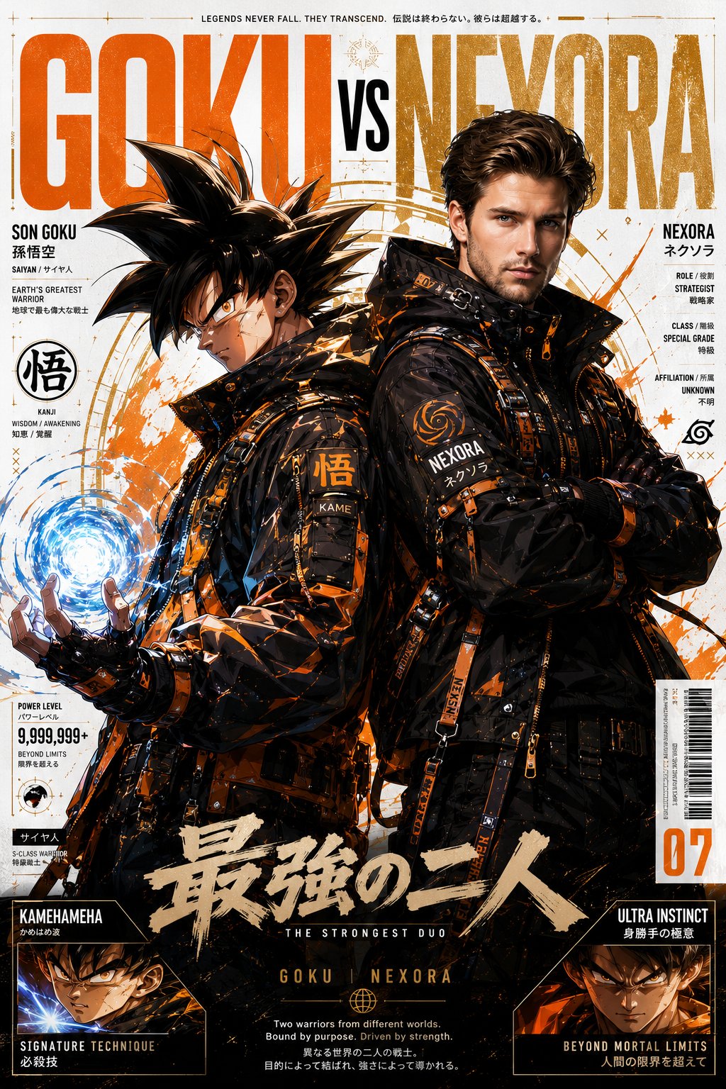 Cyber Anime Luxury Fashion Poster