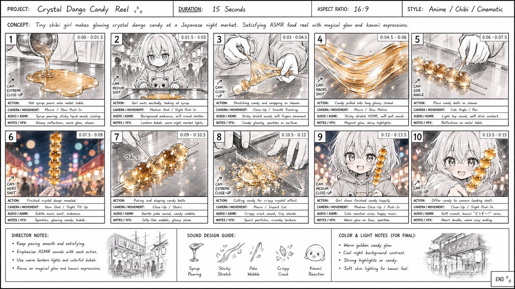 Anime Girl Glowing Crystal Dumplings