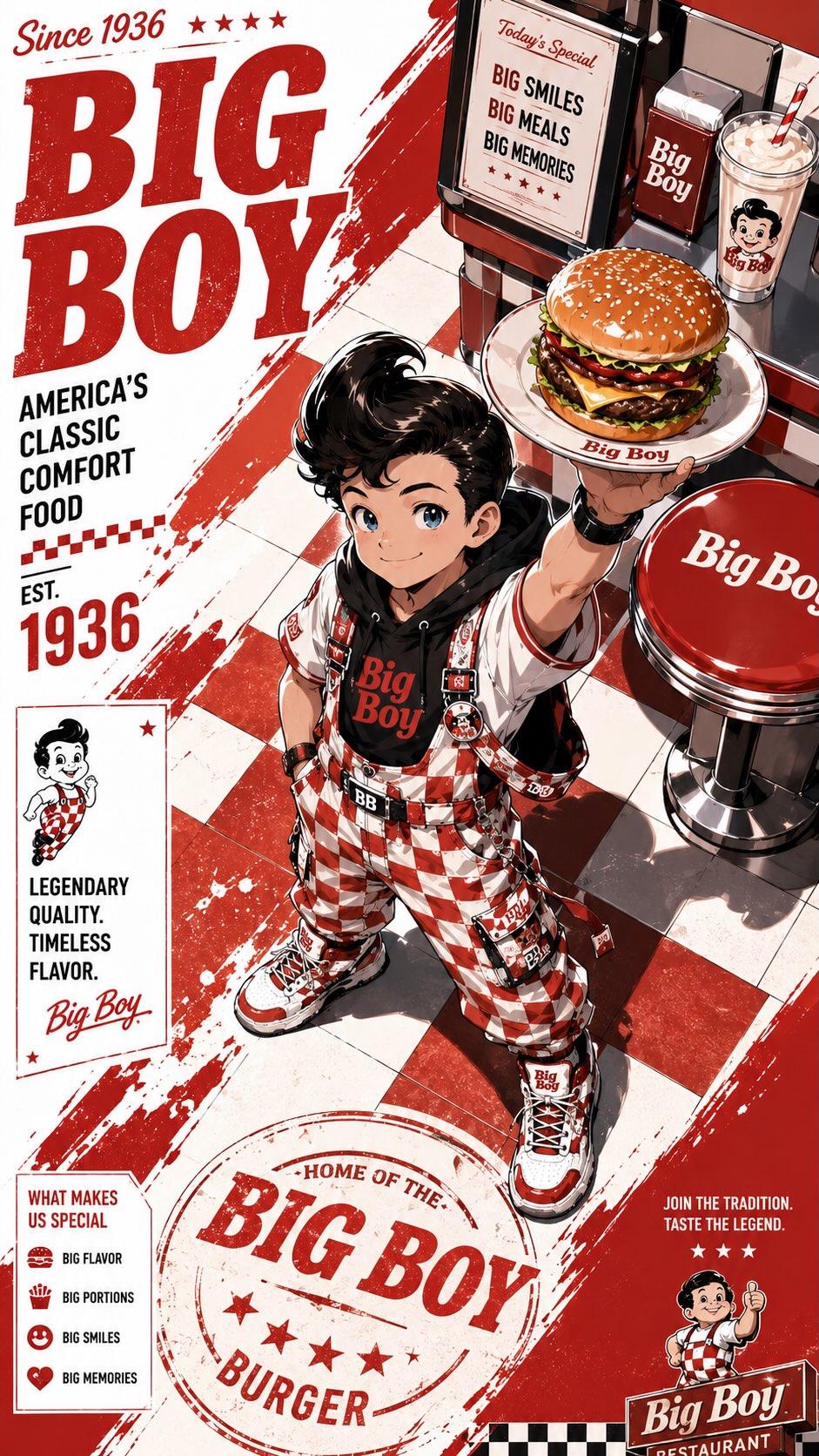 Anime Streetwear Mascot Poster Art
