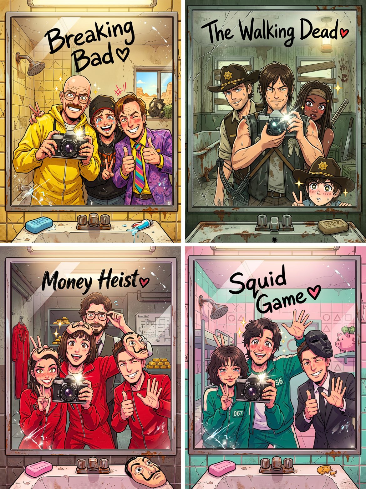 Anime Heroes Chaotic Mirror Selfie