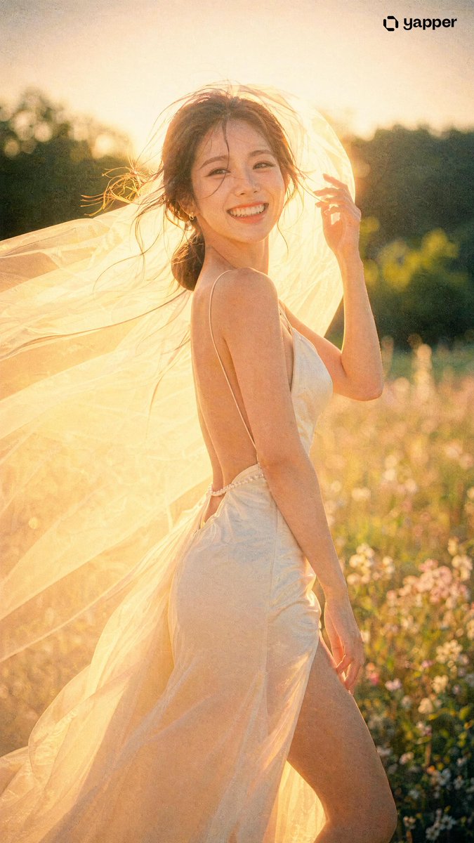 Golden Hour Film Bride Portrait