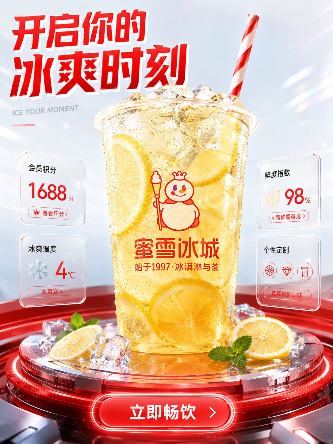 Premium Beverage Digital Brand Visual