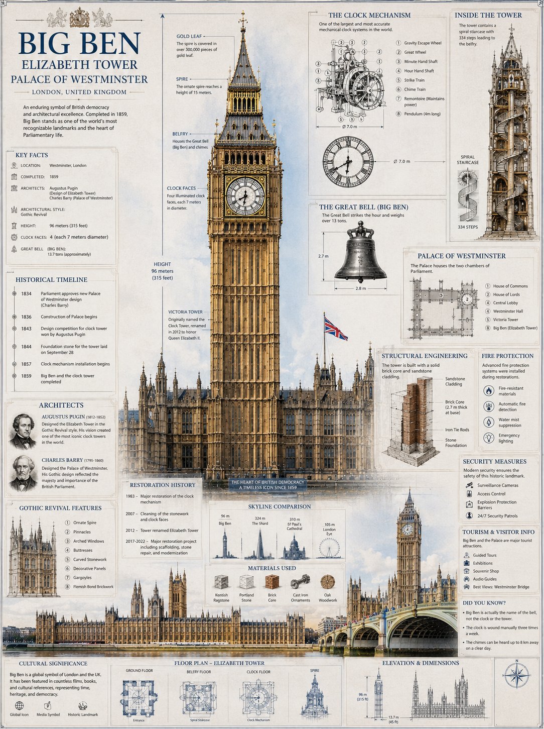 Big Ben Blueprint Masterpiece Revealed