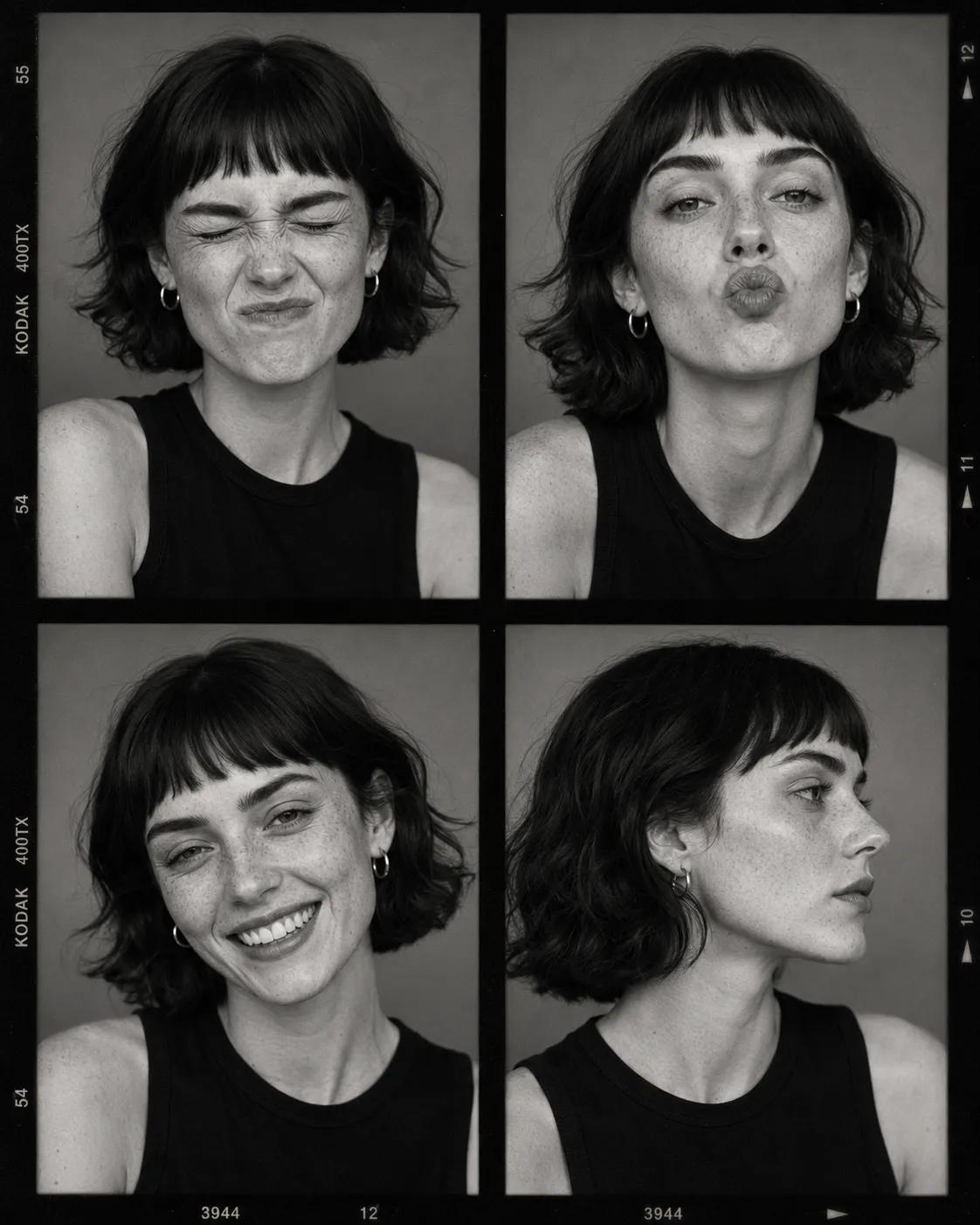 Fashion Audition Contact Sheets