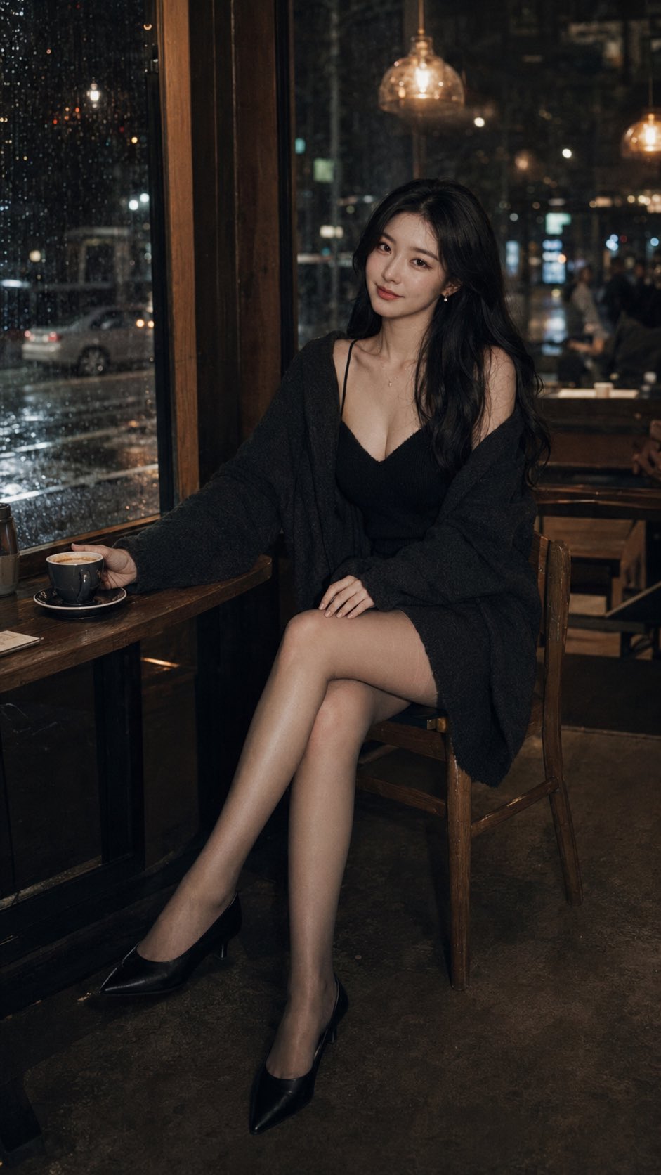 Rainy Night Cafe CCD Portrait