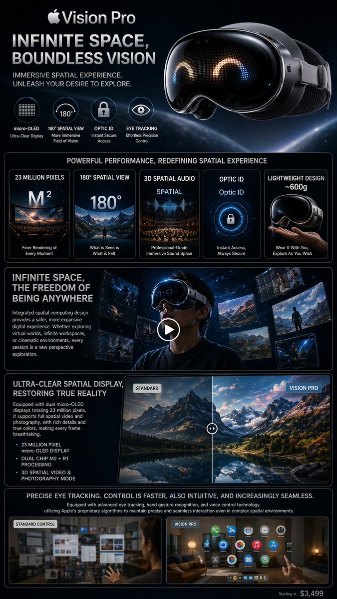 Apple Vision Pro Poster Design