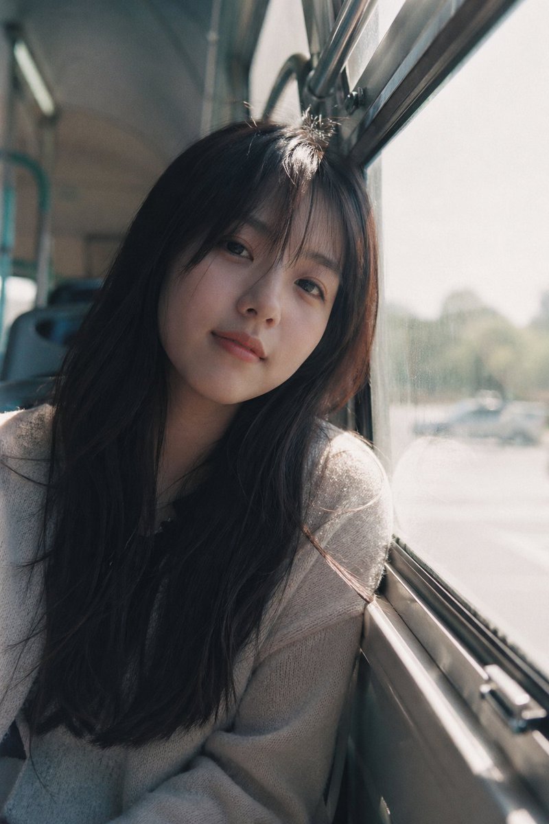 Japanese Film Portrait on Bus