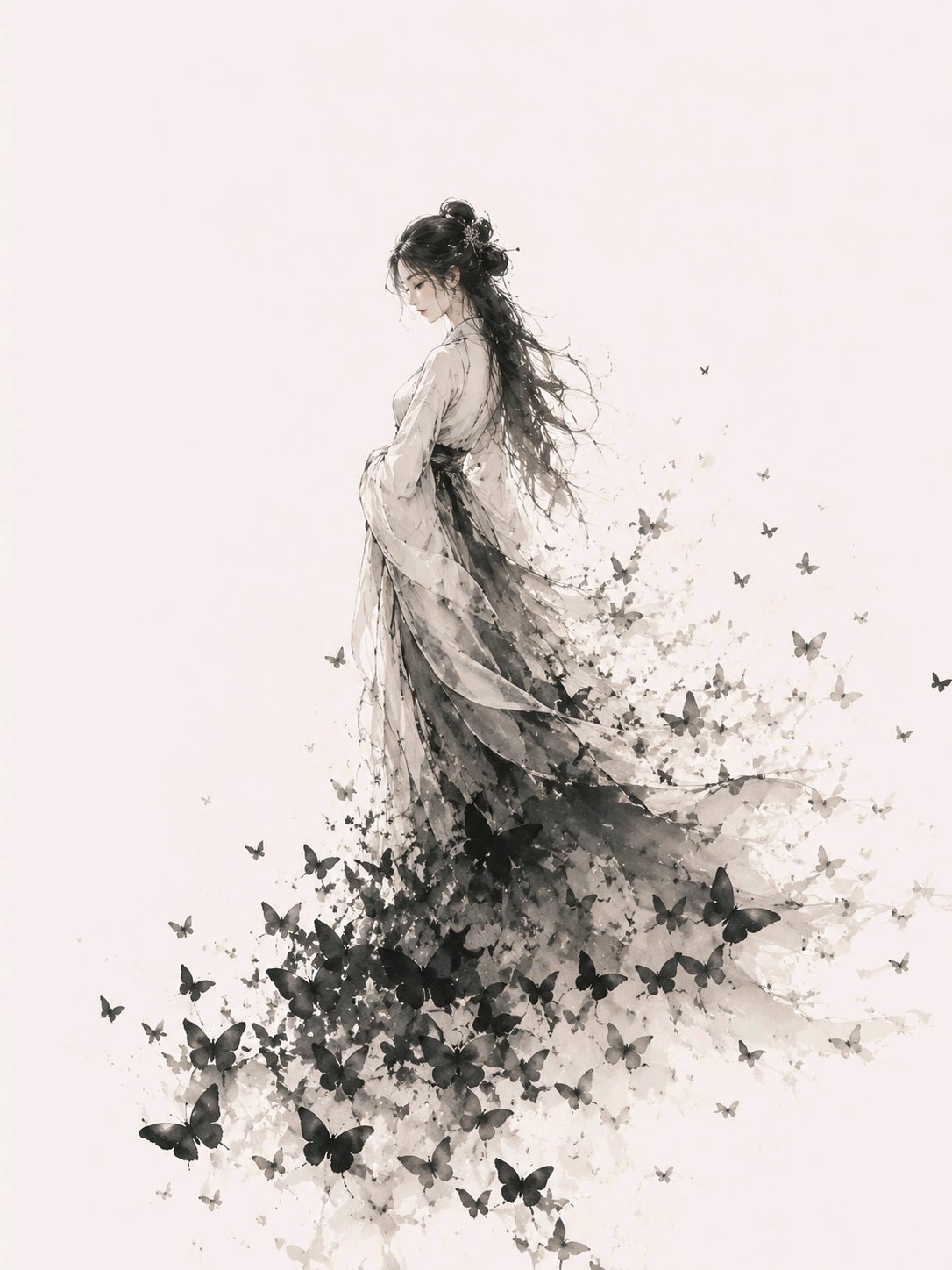 Ink Butterflies Eastern Poetry
