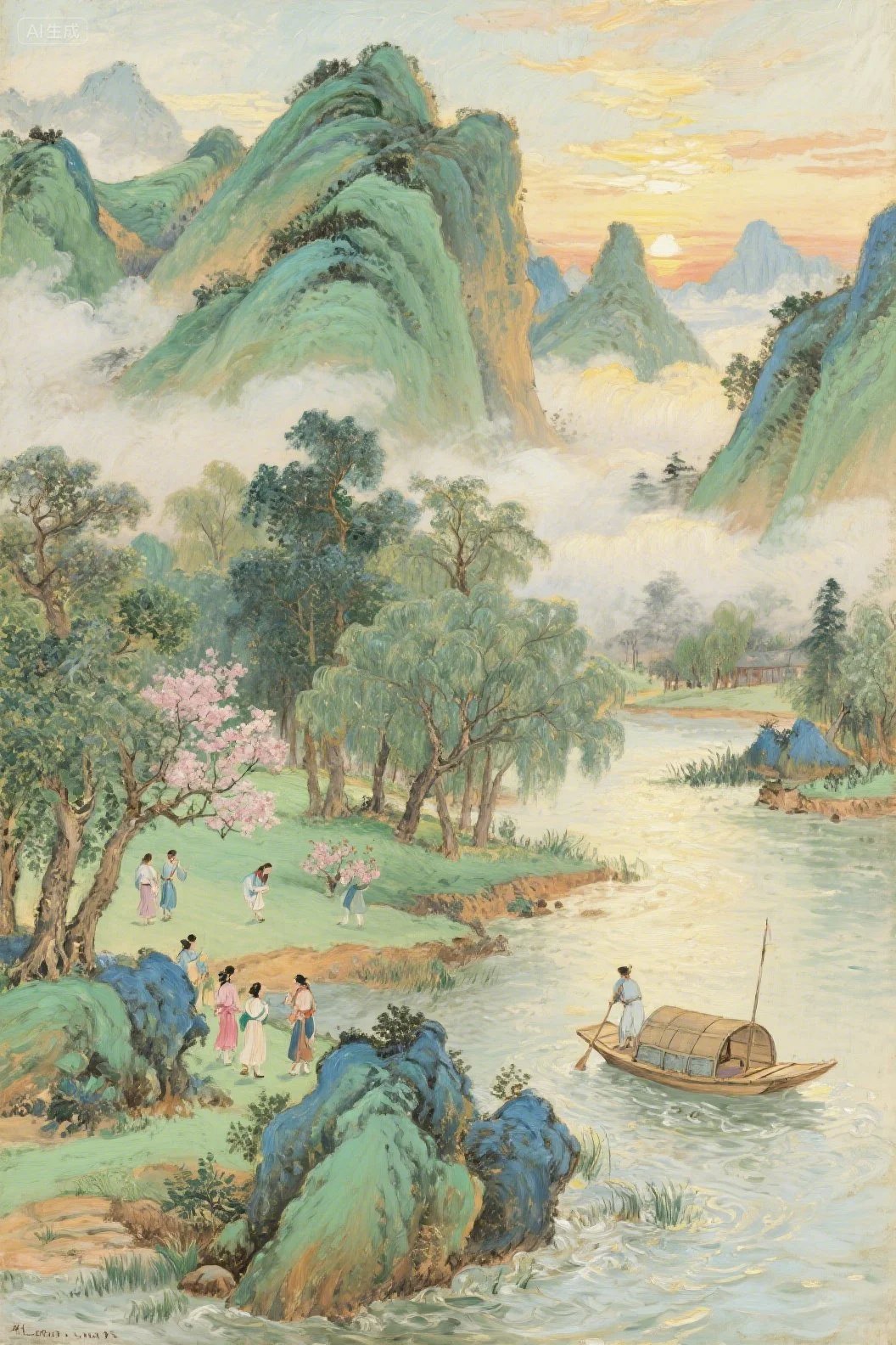 Ancient Painting Reimagined as Cinematic Reality