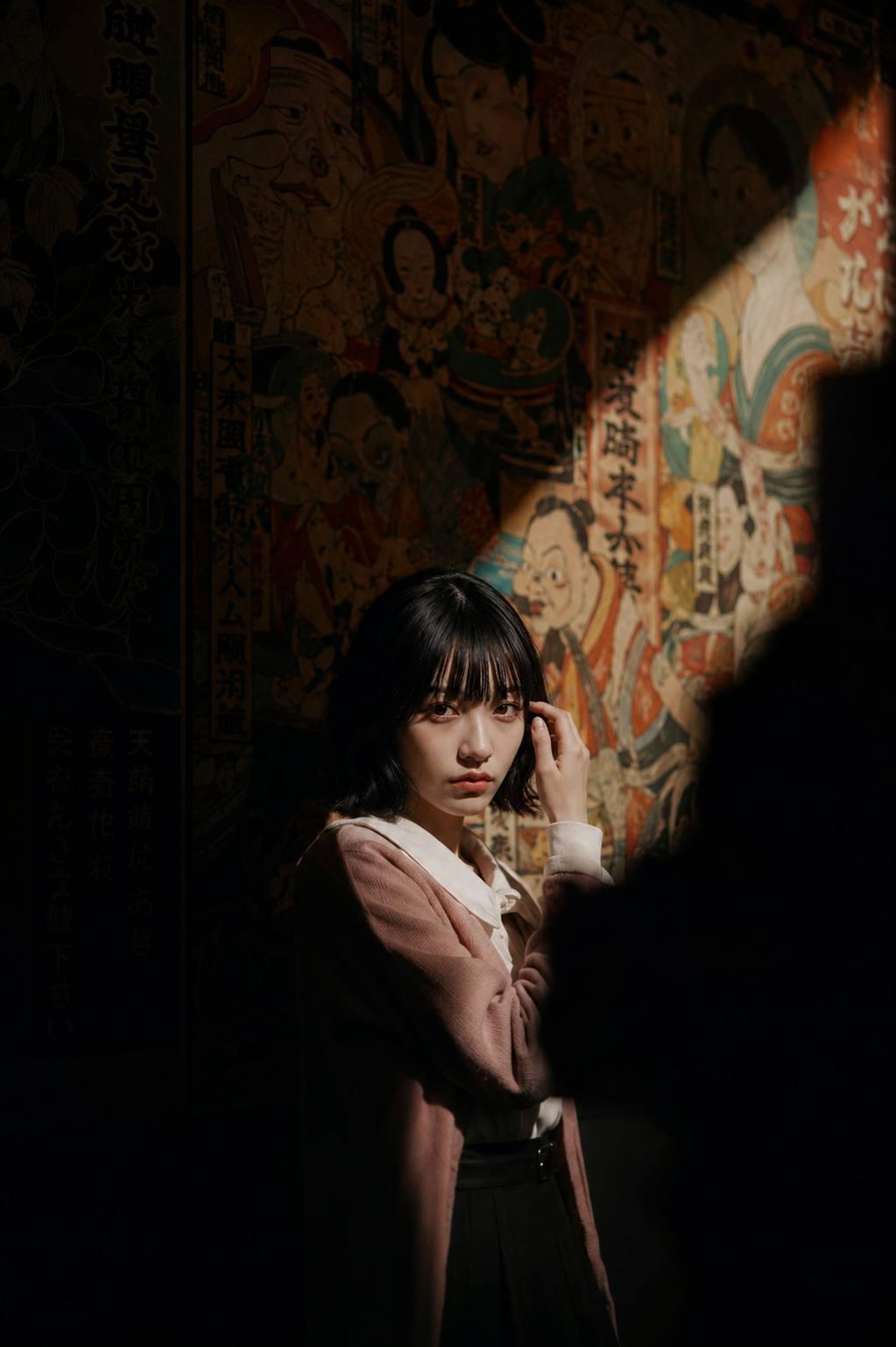 Shadowed Muse: Cinematic Museum Portrait