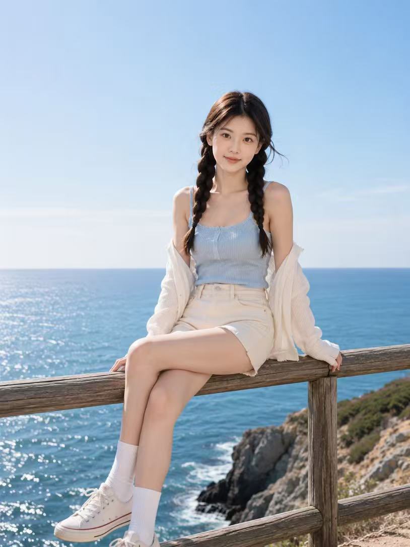 Seaside Summer Fashion Portrait