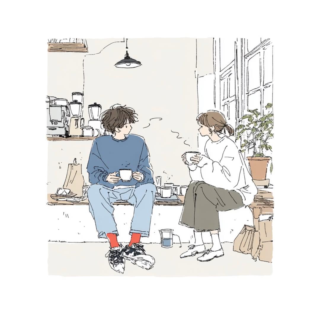 Cozy Café Moments Together