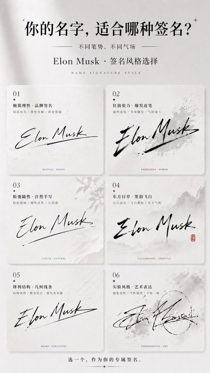 Signature Style Poster Generator