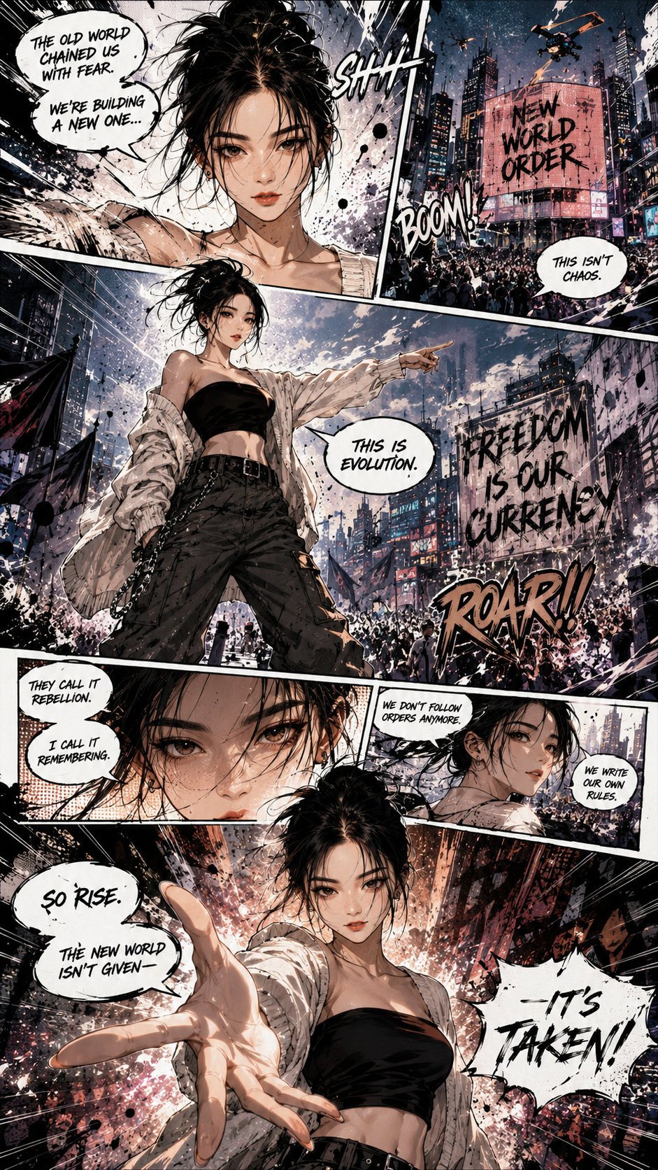 Cinematic Manga Panel Masterpiece