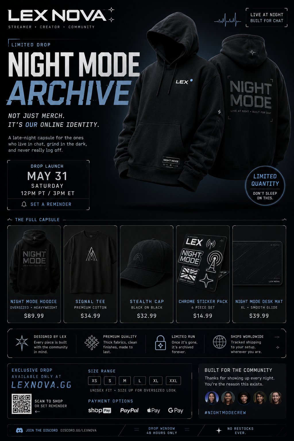 Virtual Creator Limited Merch Drop