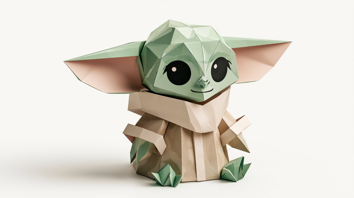 Cute Paper Art Character Design