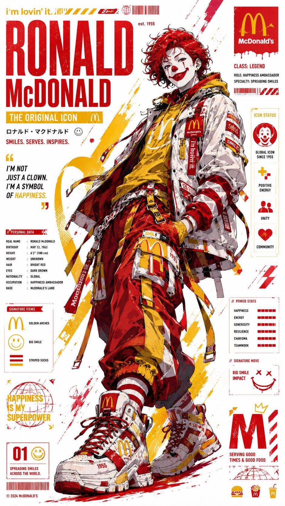 Cyber Streetwear Mascot Poster