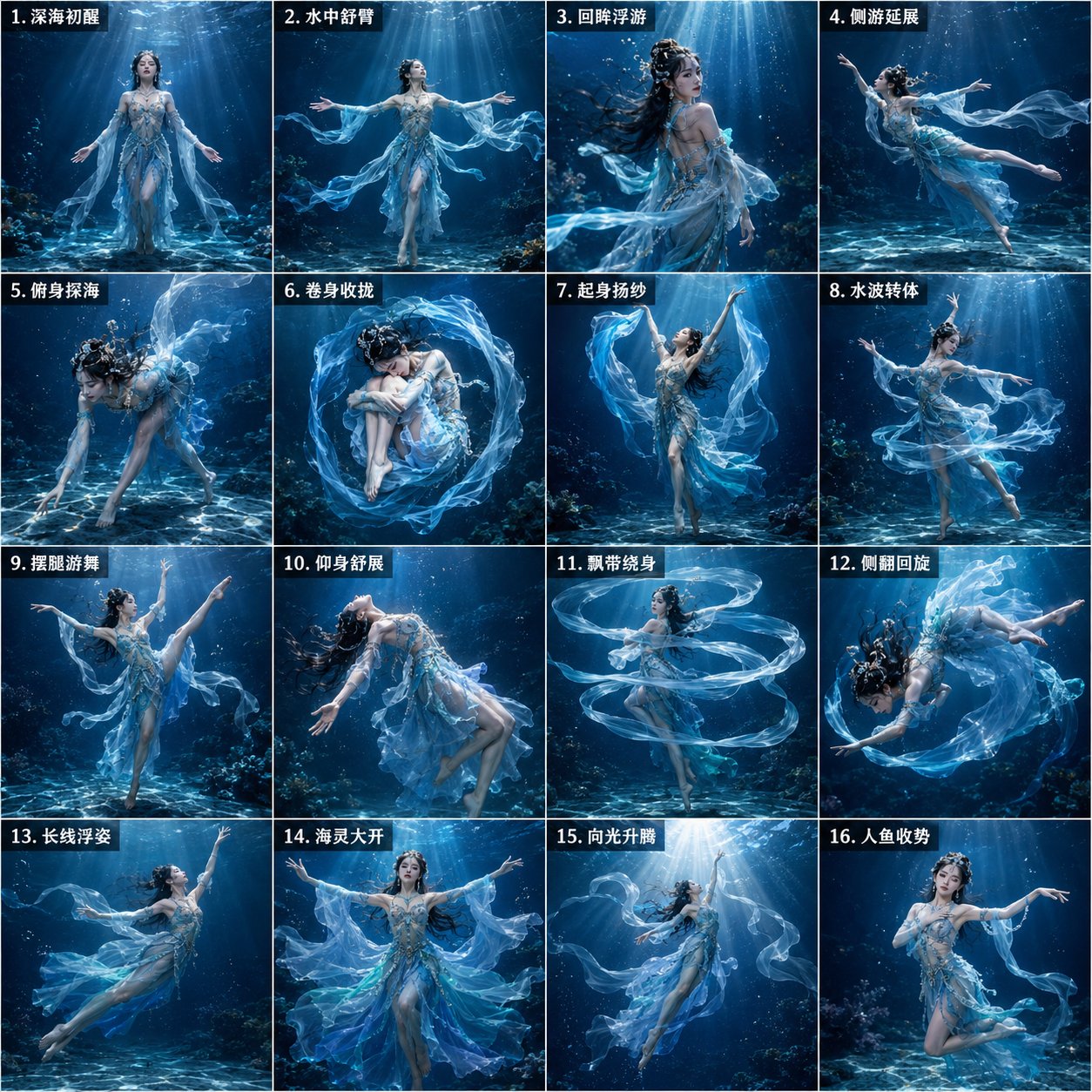 Deep Sea Mermaid Dance Storyboard