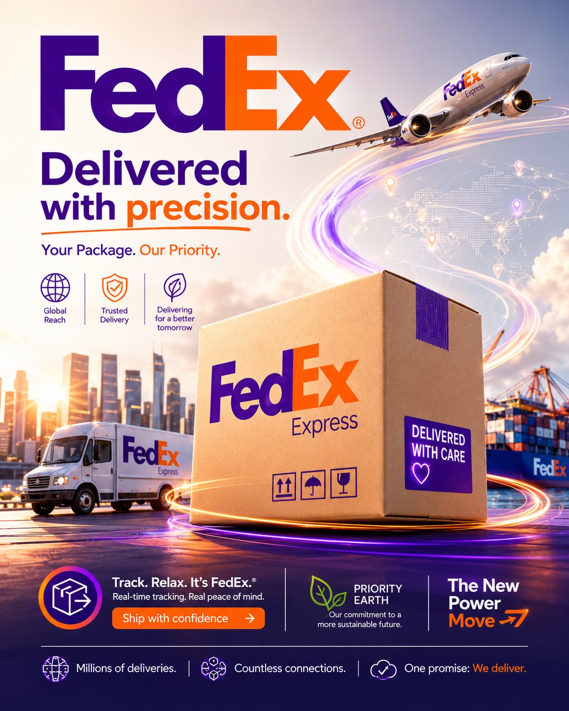 Premium DHL Social Media Hero Poster Design