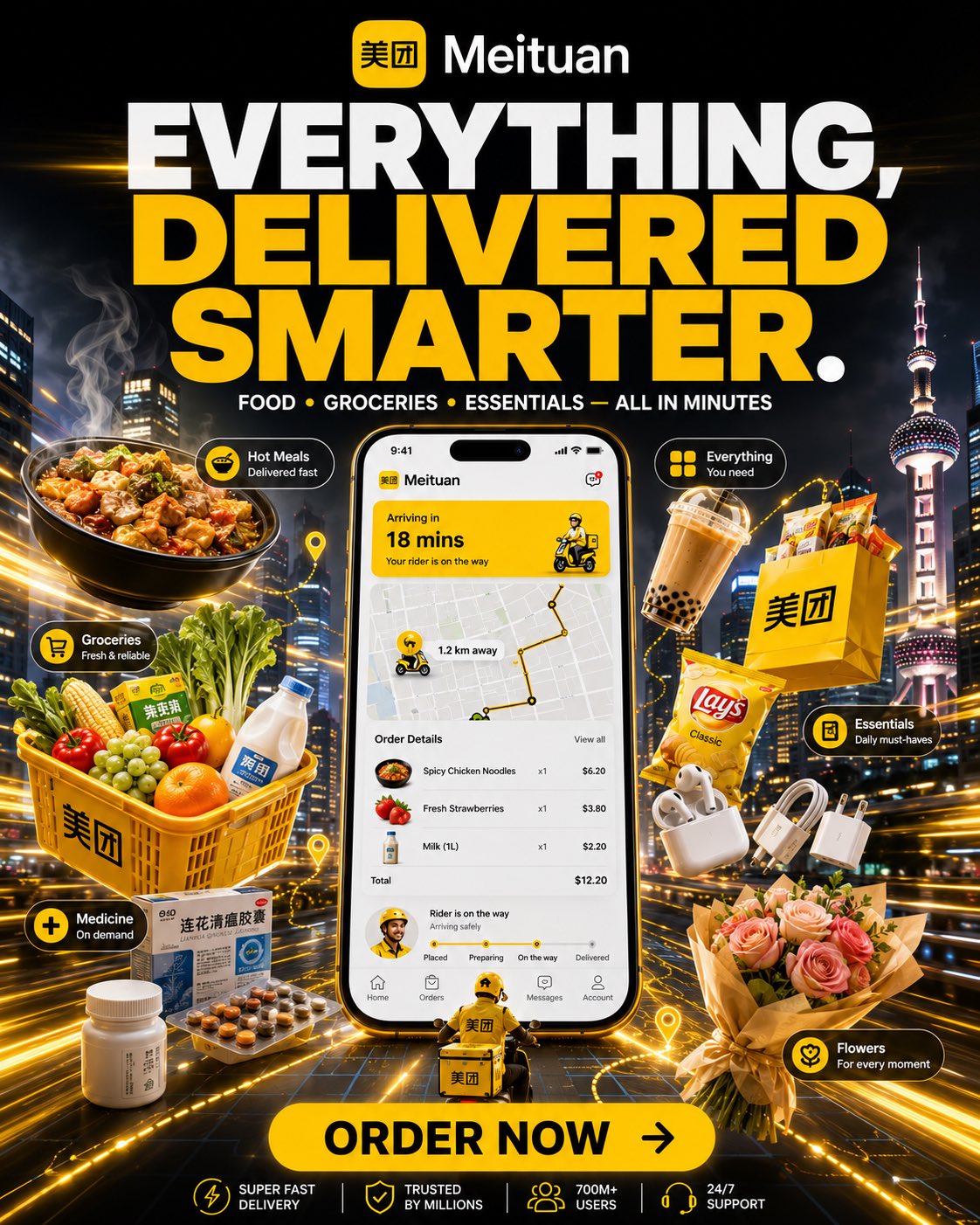 DoorDash Instant Delivery Ad Design